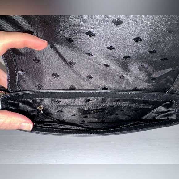 Kate Spade NWT Greer Saffiano black leather gold chain crossbody bag - Picture 11 of 13